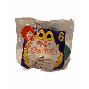 McDonald’s 2000 Tarzan and Jane Flipping Figurines with base #6 Happy Meal
